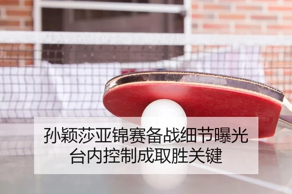 孙颖莎亚锦赛备战细节曝光 台内控制成取胜关键